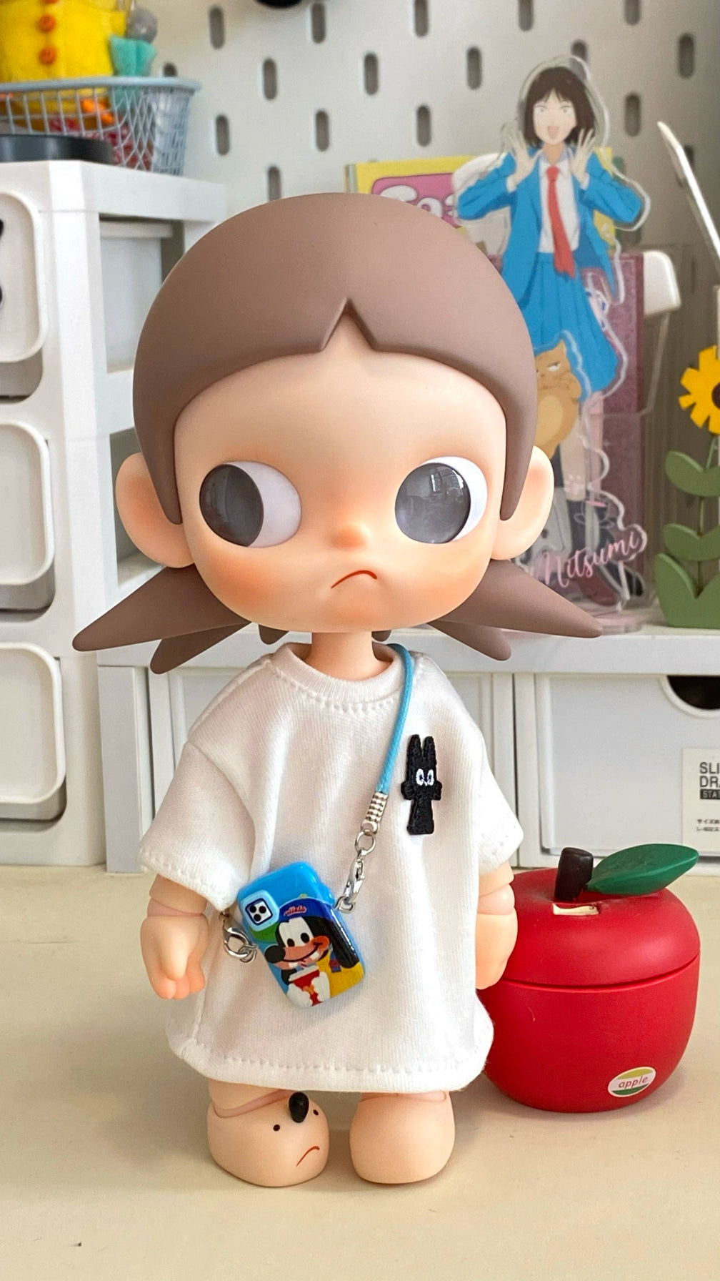 BJD Doll Blythe 1/6 Scale | Big Fish & Small 6 Mini Neck-Hanging Mobile Game Console | Photography Accessories