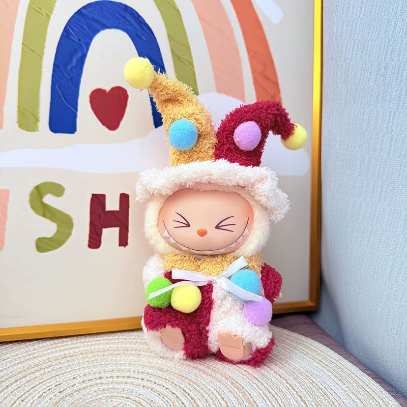 Labubu Gen 1-3 Compatible Green Dinosaur Outfit | Vinyl Doll Clothing for Sitting Party Series