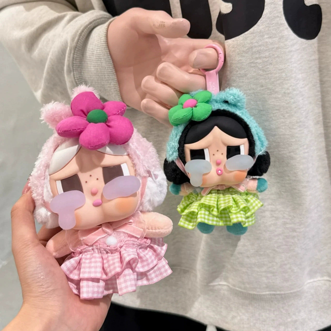 Handmade CRYBABY School Uniform Set - Preppy Outfit w/ Skirt, Hair Bow & Water Bottle (No Doll)