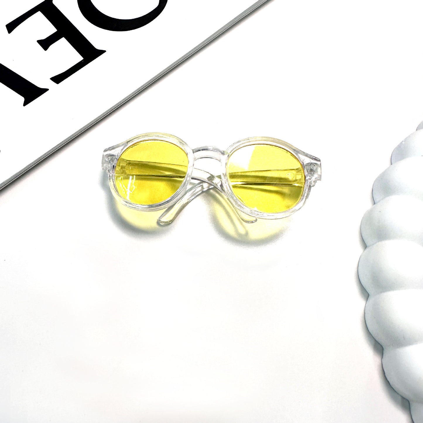 Labubu 17cm & 6.5cm Cotton Doll Glasses | Mini Changeable Acrylic Lens Eyewear Accessories