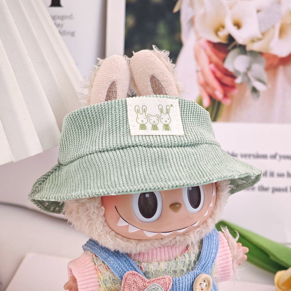 Handmade Labubu Dinosaur Outfit - Green Costume for Plush Keychain Vinyl Doll Clothes