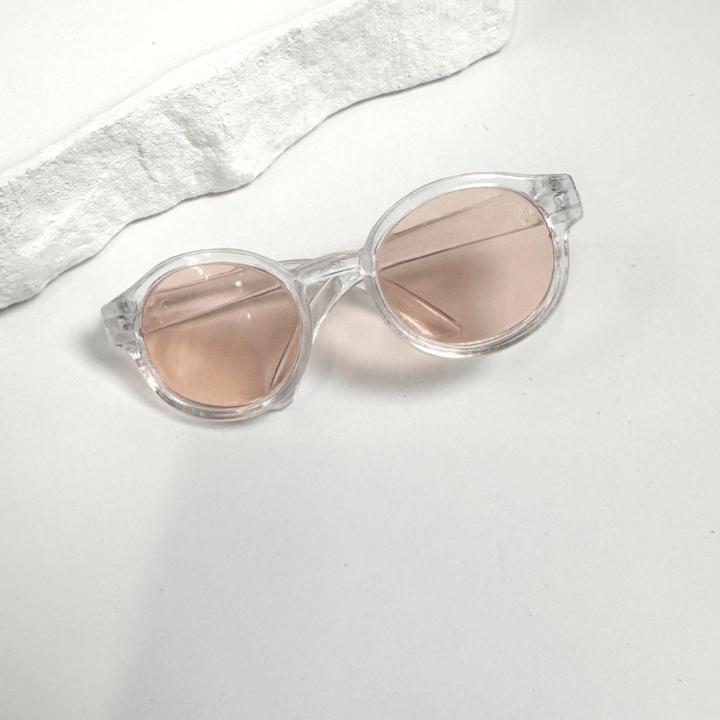 Labubu 17cm & 6.5cm Cotton Doll Glasses | Mini Changeable Acrylic Lens Eyewear Accessories