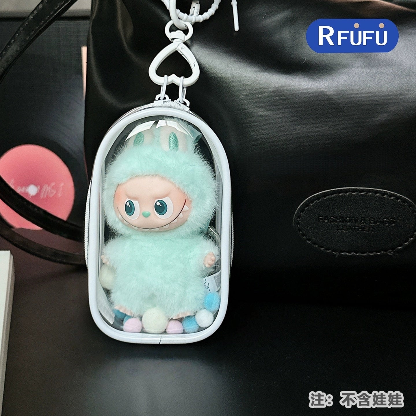 POP MART Labubu 4.0 Pin For Love Crystal-Clear Protective Display Case
