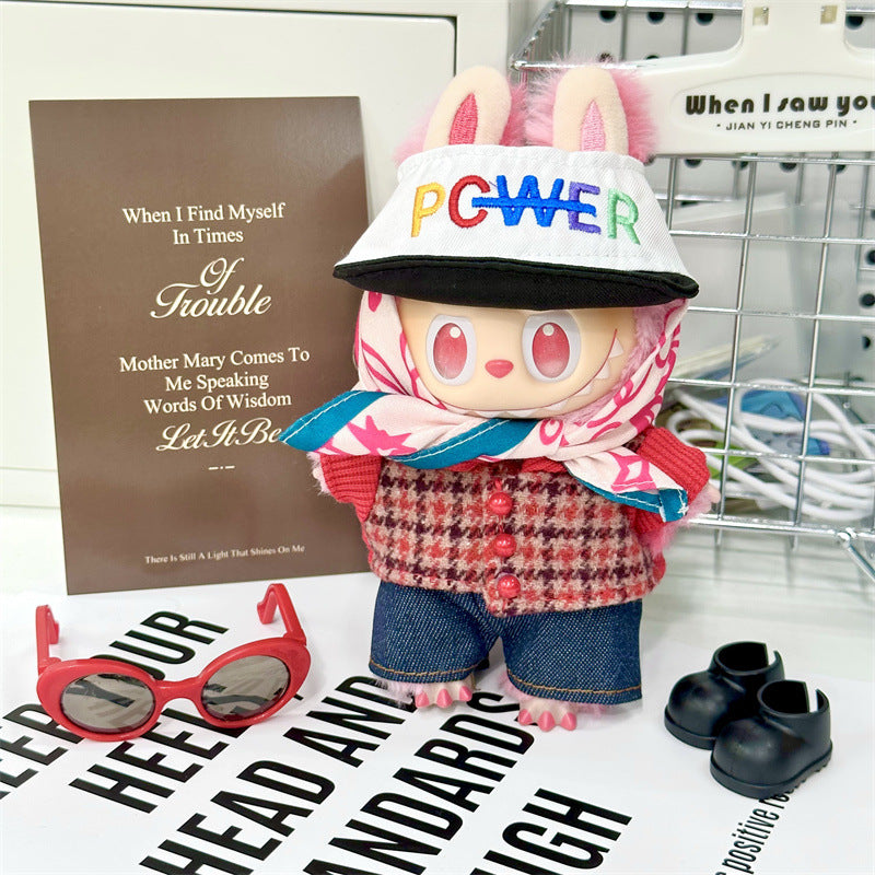 17cm Labubu Outfit Set - Trendy Clothes for Series 1/2/3 Vinyl Doll Change Fashion