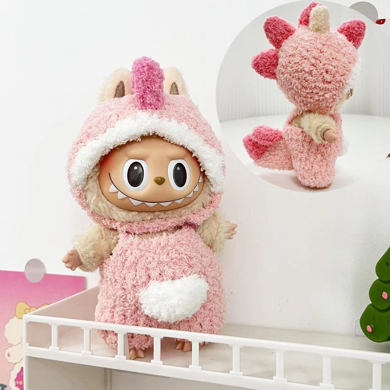 LABUBU Clothes, Stylish Adorable Clothes Outfit - Little Swan (Hat+Sweater+Socks)(No Doll)