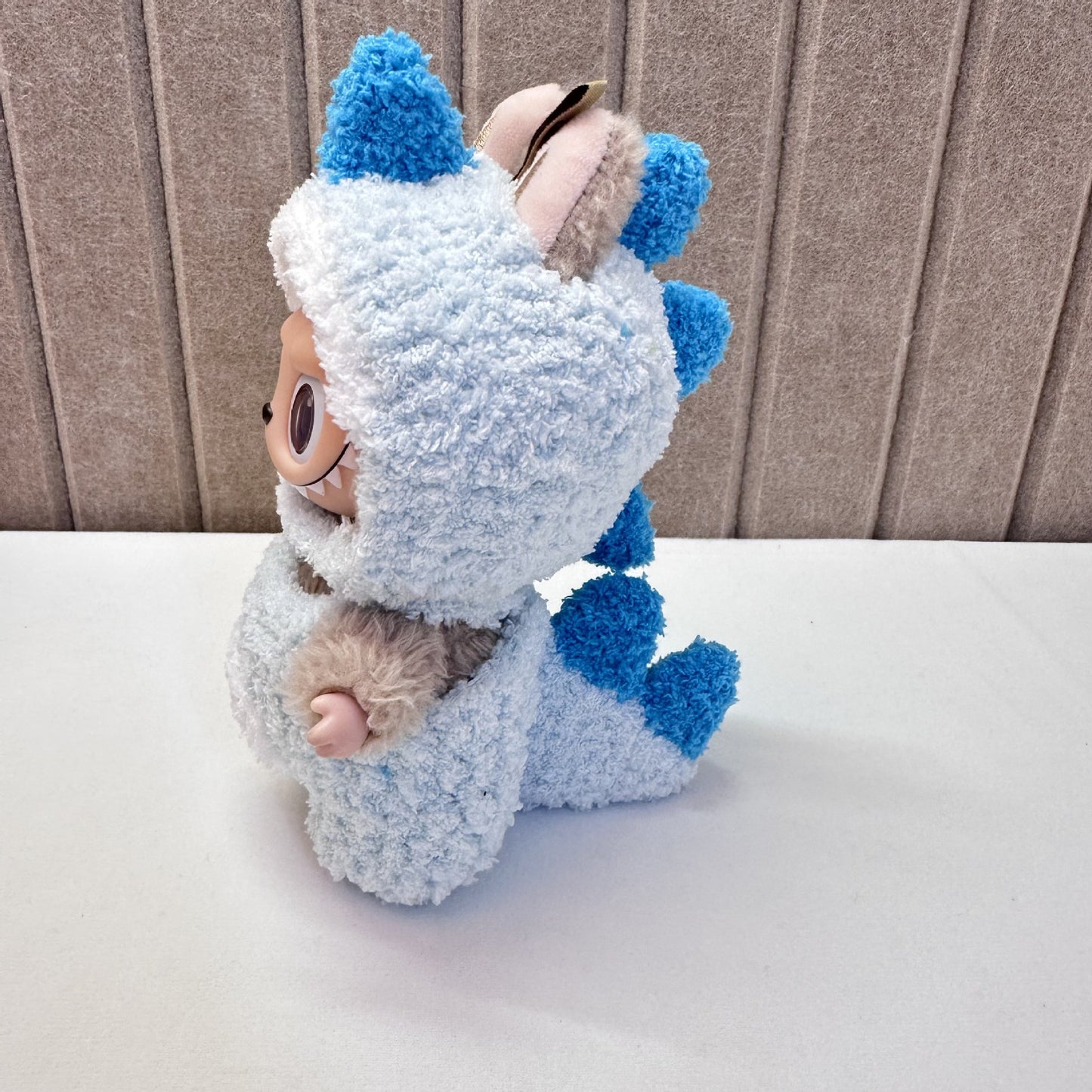 Labubu 17cm Blind Box Charm & Handmade Crocheted Dinosaur Outfit Set