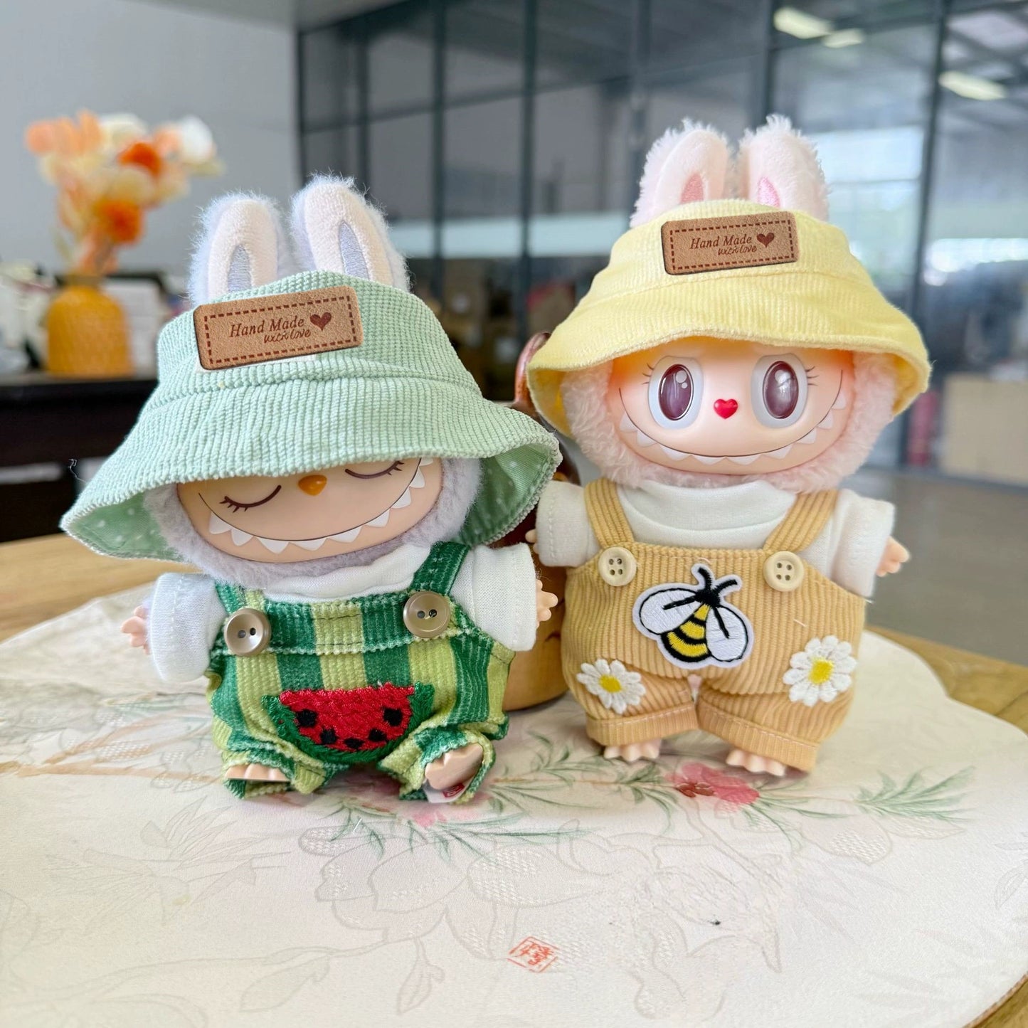 17cm Labubu Outfit Set - Clothes for Series 1/2 Plush Keychain Vinyl Doll Fashion