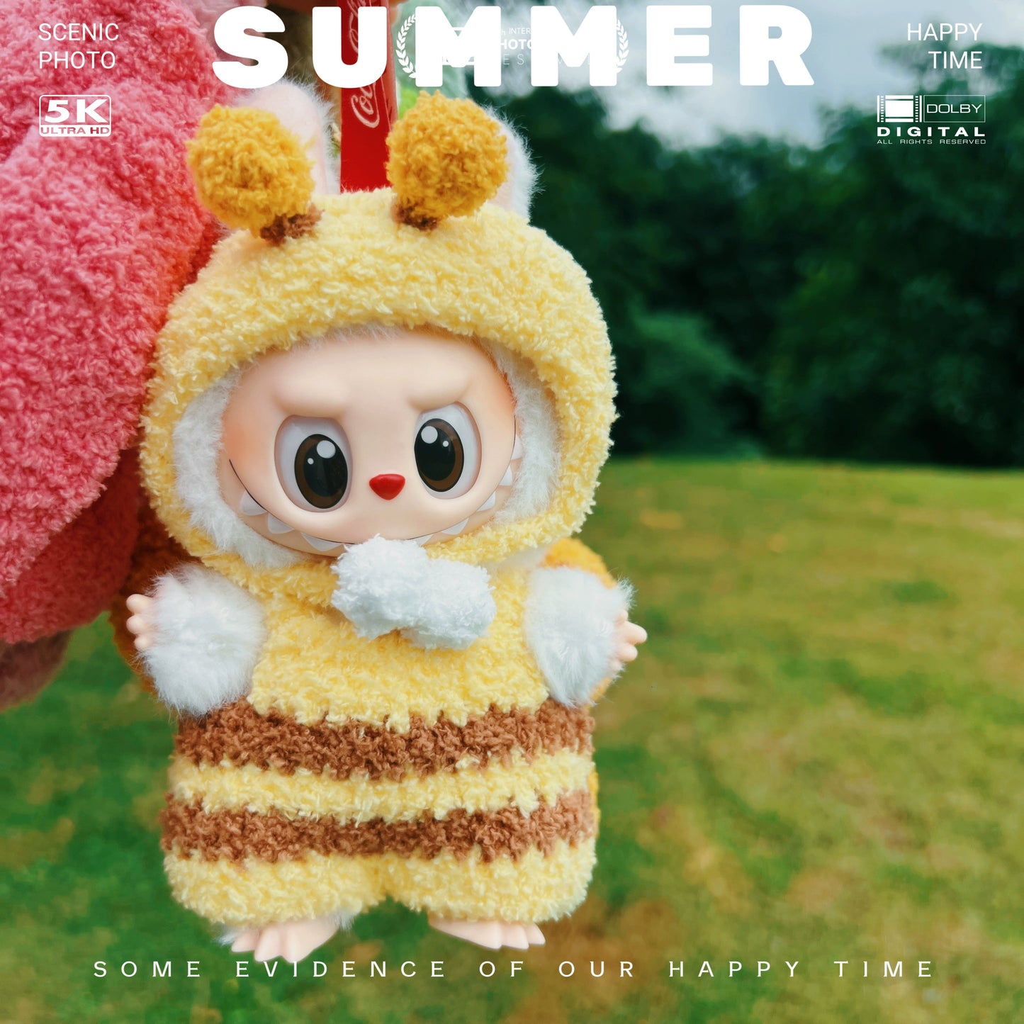 Labubu Handmade Crocheted Dinosaur Outfit Set for Vinyl Plush Dolls