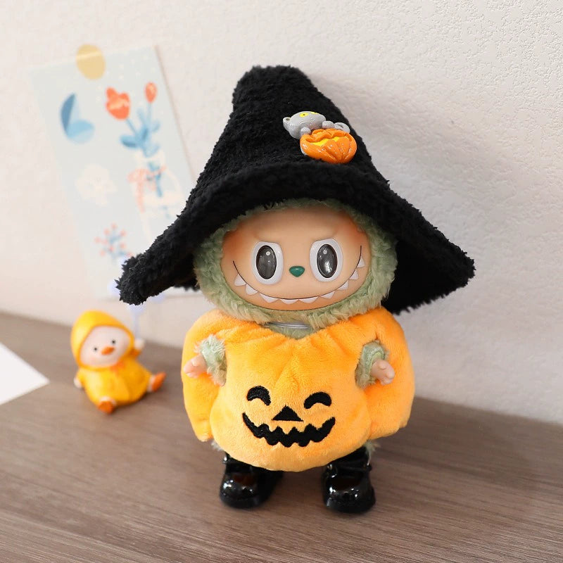 Halloween Pumpkin Outfit Set for Labubu Dolls | Festival Series Clothes Only
