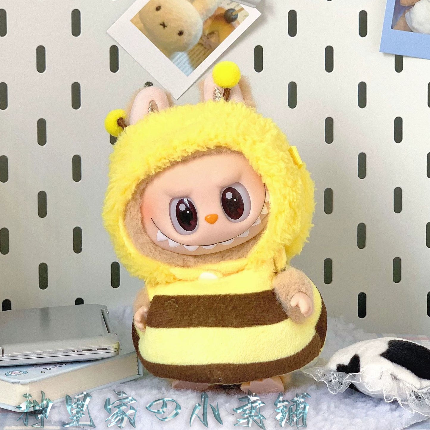 POP MART Labubu Doll Clothes Set - Bee, Shark & Dinosaur Outfits for Generation 1/2 Vinyl Figures 17cm (No Doll Included)