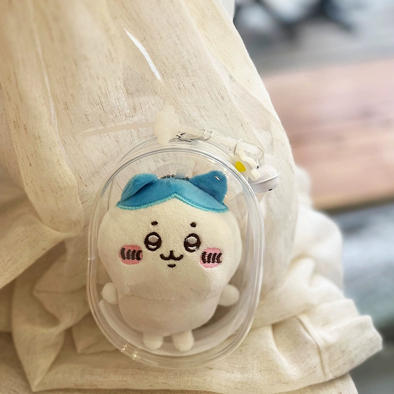 PVC Transparent Crossbody Bag | Dust-Proof Display Storage for Labubu & Cotton Dolls
