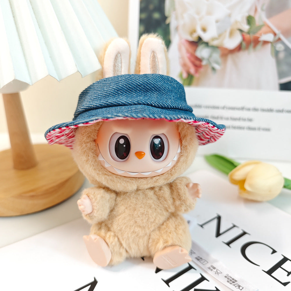 Handmade Labubu Dinosaur Outfit - Green Costume for Plush Keychain Vinyl Doll Clothes