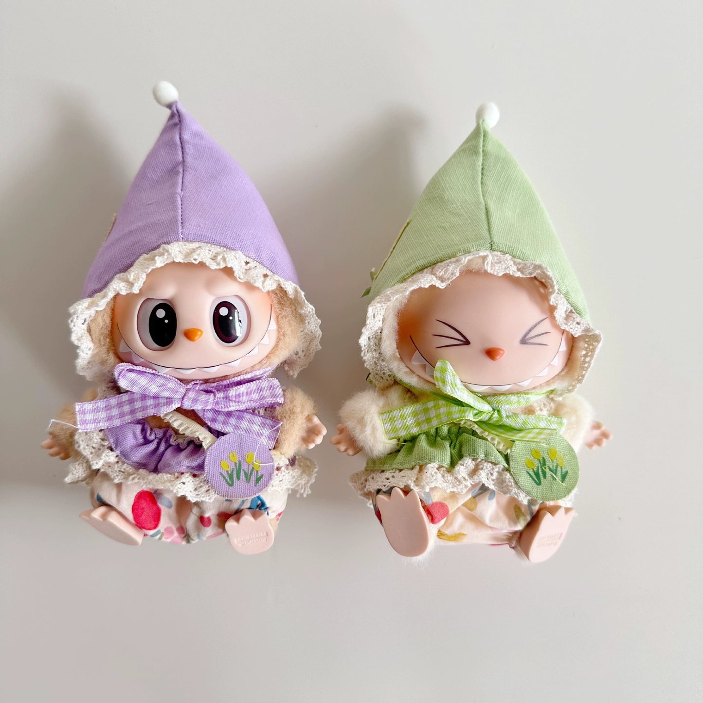 LABUBU Holiday Outfit Set - Christmas & Birthday Dress for 1st/2nd Gen 17cm Vinyl Keychain Figures, Festive Doll Clothes with Seasonal Accessories