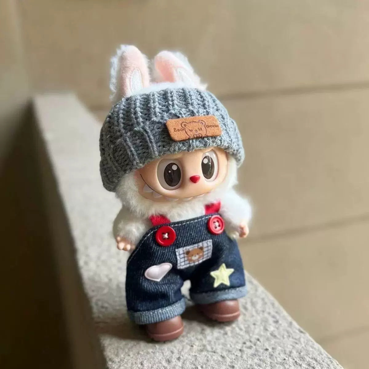 17cm Labubu Outfit Set - Clothes for Series 1/2 Plush Keychain Vinyl Doll Fashion