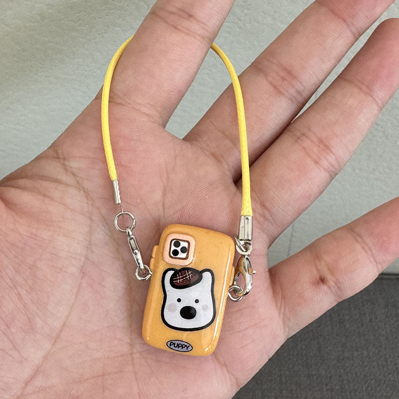 Mini LABUBU Phone Strap - Kawaii LABUBU Pendant for Keychains & Bags - Perfect for POP MART Blind Box Fans & Collectors