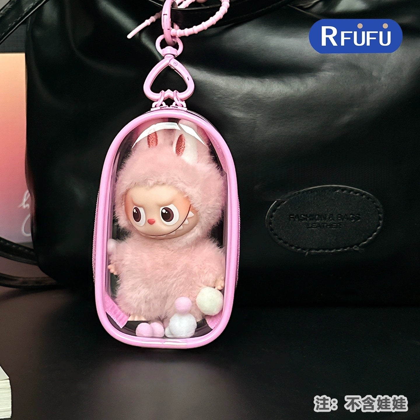 POP MART Labubu 4.0 Pin For Love Crystal-Clear Protective Display Case