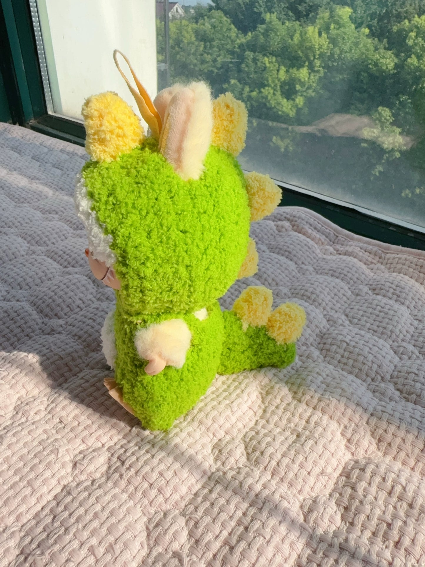 Handmade Dinosaur Outfit for 17cm Labubu Keychain Vinyl Figures - Universal Fit Costume for 1st/2nd/3rd Gen Hanging Dolls