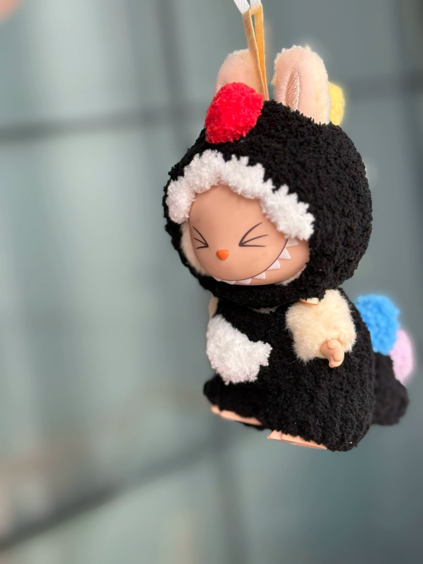 Handmade Dinosaur Outfit for 17cm Labubu Keychain Vinyl Figures - Universal Fit Costume for 1st/2nd/3rd Gen Hanging Dolls
