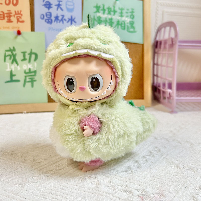LABUBU Clothes, Stylish Adorable Clothes Outfit - Little Swan (Hat+Sweater+Socks)(No Doll)