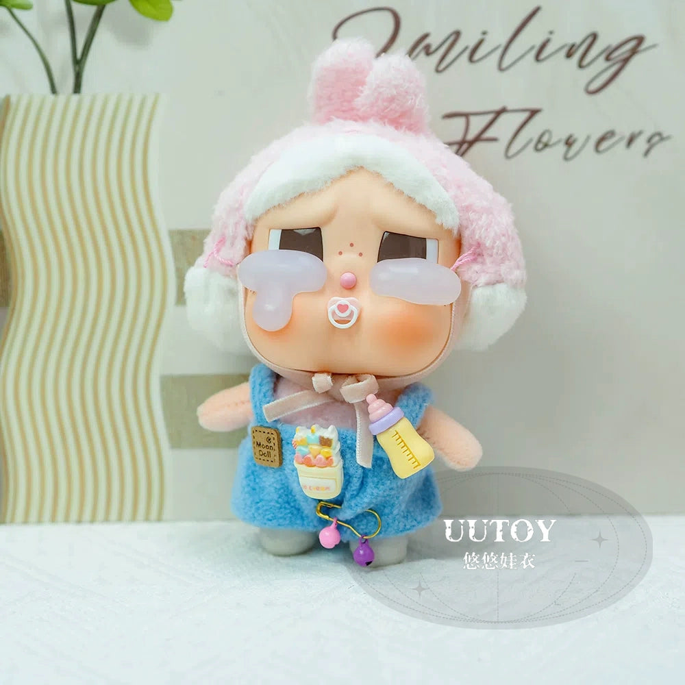 NEW CRYBABY 10cm Overalls Set - Milk Bottle Outfit w/Pacifier (Tears Factory)