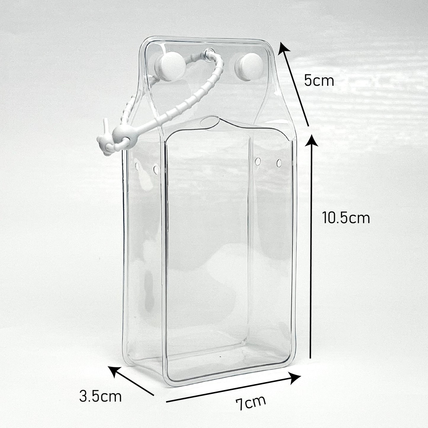 10.5cm Labubu 4th Gen Heart Code Mini Doll Carrier | Milk Carton Style Storage Bag & Protective Cover for 10cm Vinyl Charms