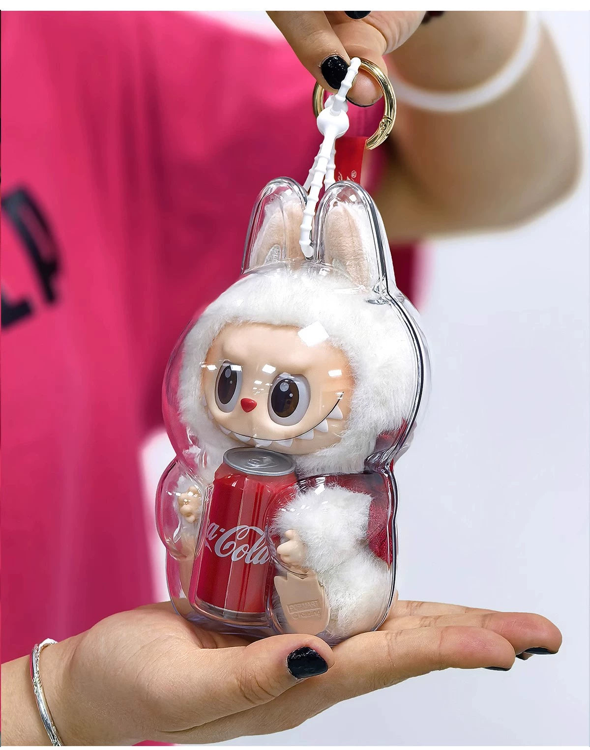 High Clarity Labubu Display Case - Coca Series Dust Cover Fits All Generation Dolls