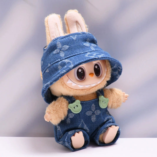 Pop Mart LABUBU Outfit Set - Complete Costume for 1st/2nd/3rd Gen Blind Box Figures, Cute Vinyl Doll Clothes (17cm)