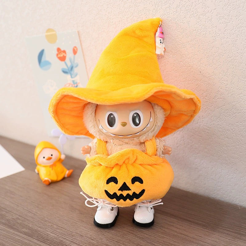 Halloween Pumpkin Outfit Set for Labubu Dolls | Festival Series Clothes Only