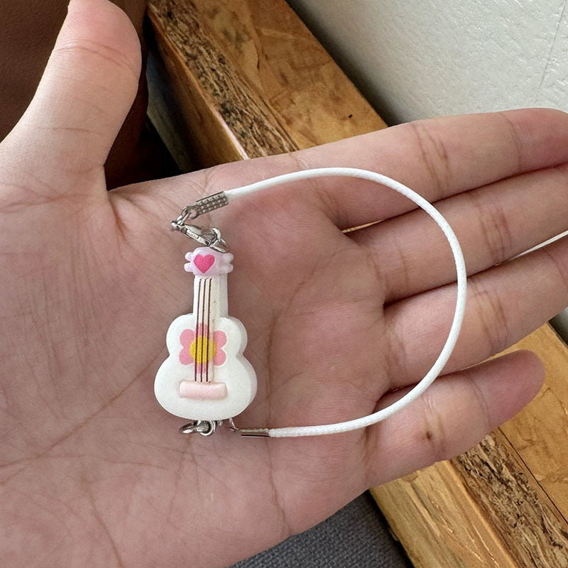 BJD Labubu Mini Guitar Model | Study Scene Accessory, Miniature Decoration & Doll Accessory