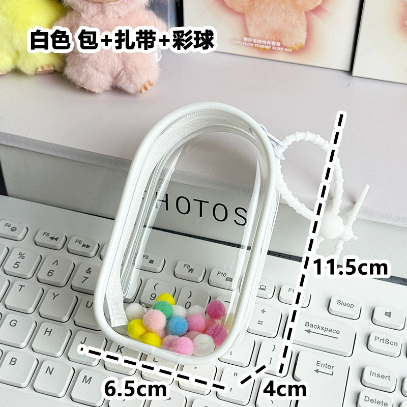 Labubu 4.0 Heart Code Thick Case - Enhanced Carrier for Plush & Vinyl Keychain