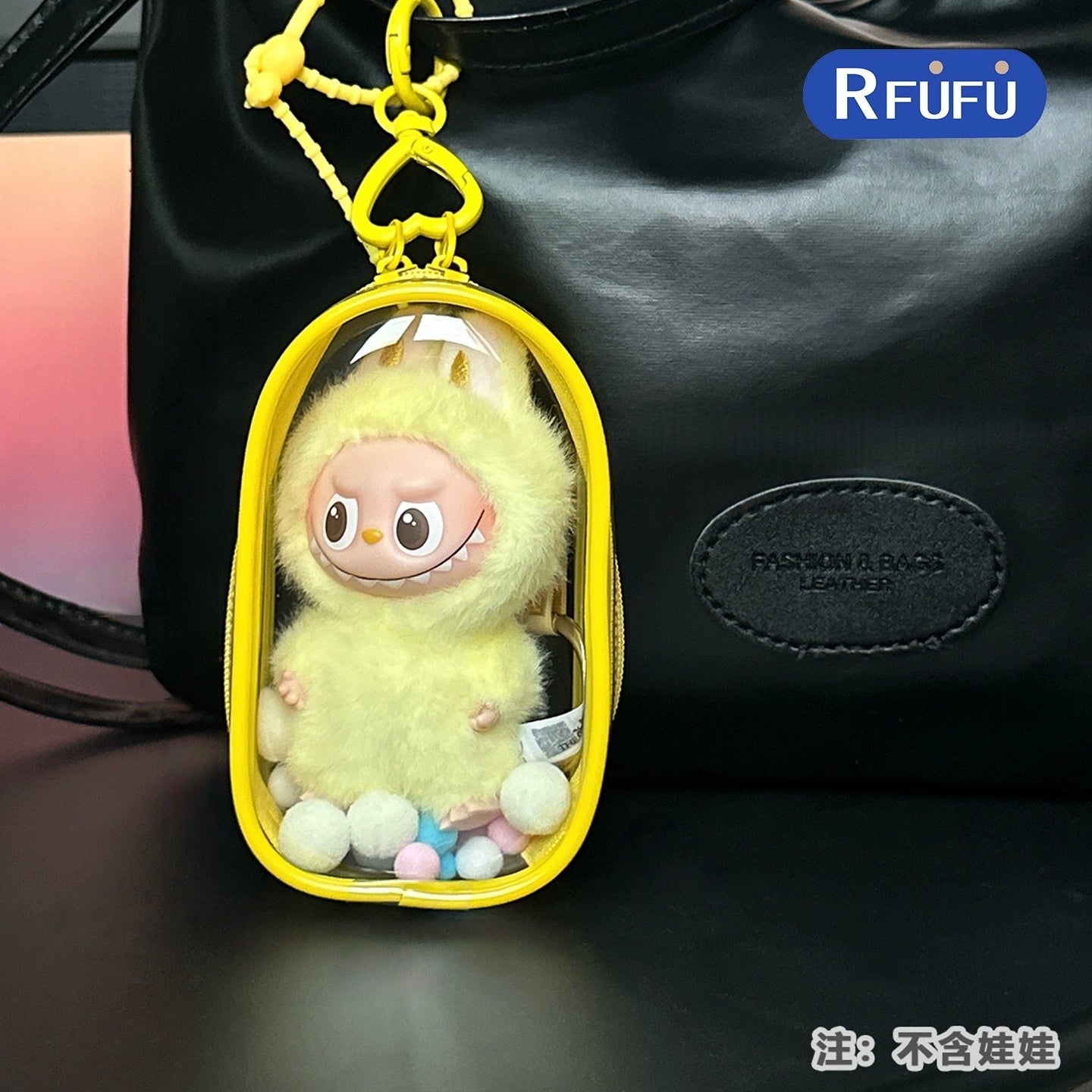 POP MART Labubu 4.0 Pin For Love Crystal-Clear Protective Display Case