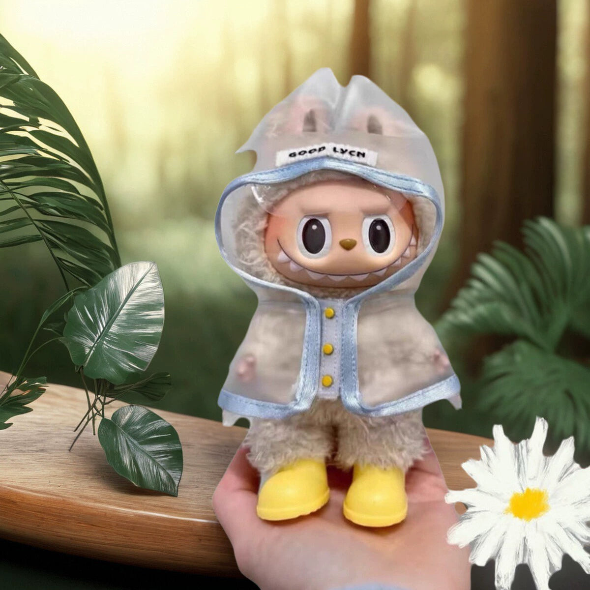 NEW Labubu 10cm Raincoat - Outfit Fits Gen1/2/3 Plush Doll (No Doll)