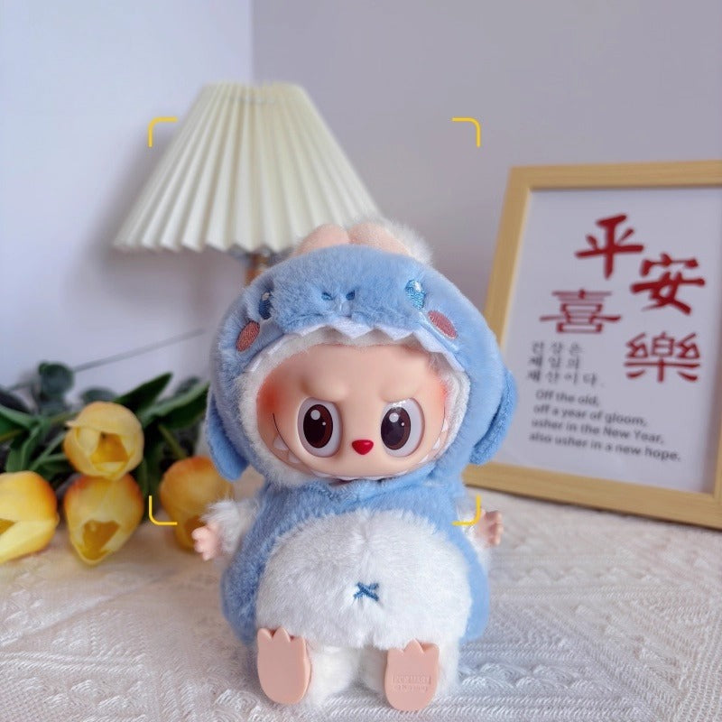 17cm Labubu Cute Fried Shrimp Plush Outfit | Gen 1-3 Doll Clothes Only