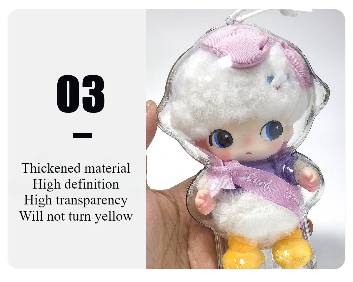 DIMOO x Disney Crystal Case - Premium Clear Protector for Vinyl Dolls (10cm)