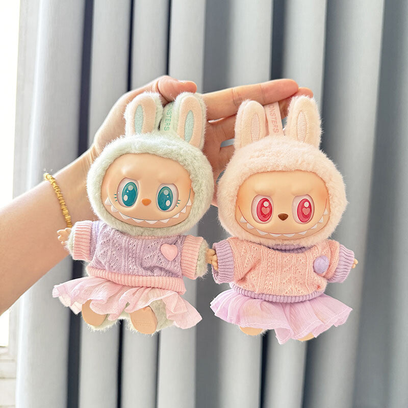 LABUBU Clothes The Monsters Plush Doll Handmade Clothes Set No Toys