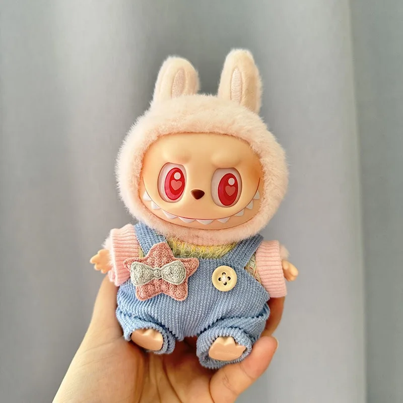 17cm Mini Plush Doll Clothes Outfit for Korea Kpop Exo Fits Labubu Idol DIY Gift