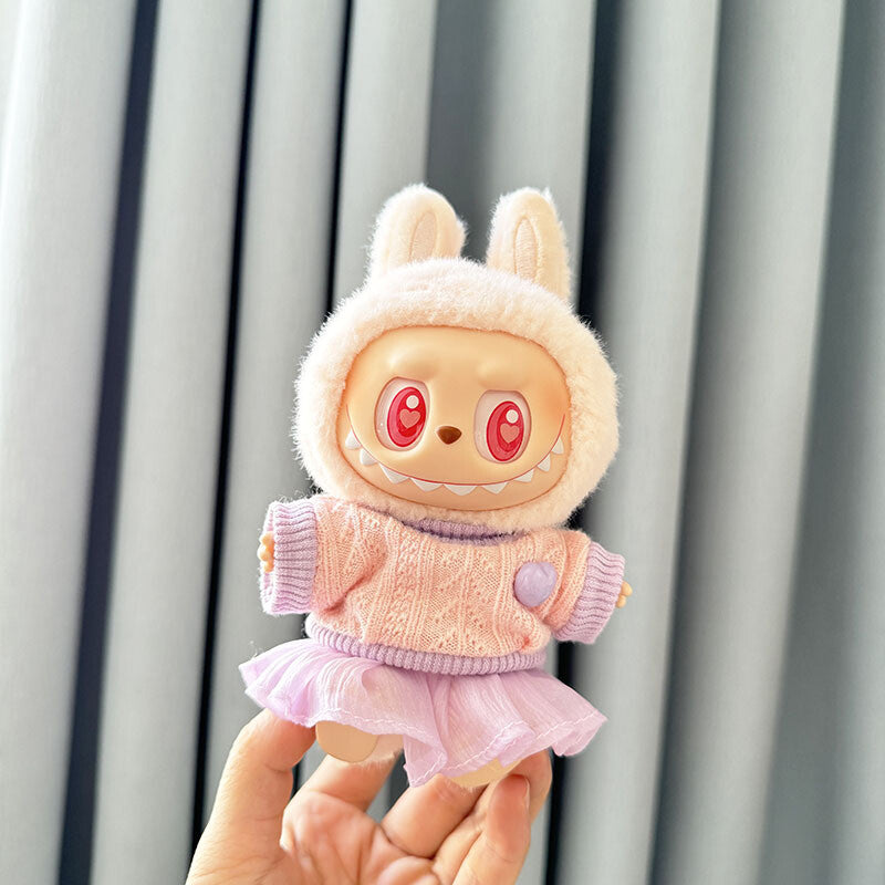 LABUBU Clothes The Monsters Plush Doll Handmade Clothes Set No Toys
