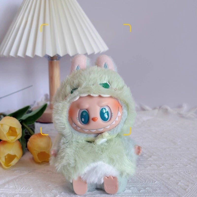 17cm Labubu Cute Fried Shrimp Plush Outfit | Gen 1-3 Doll Clothes Only
