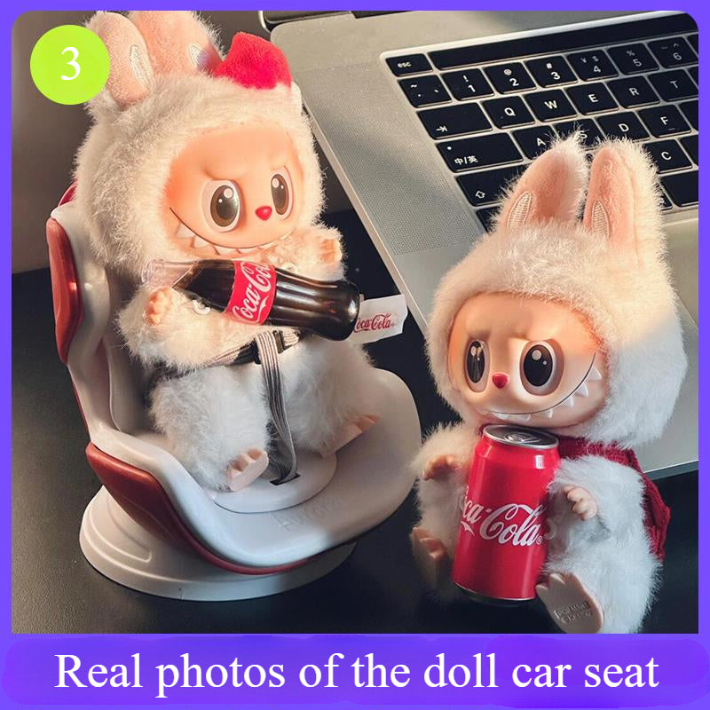 POP MART Labubu Car Air Vent Clip Holder - Secure Mount for 17cm Vinyl Figures | Dashboard/Seat Decor (No Doll)