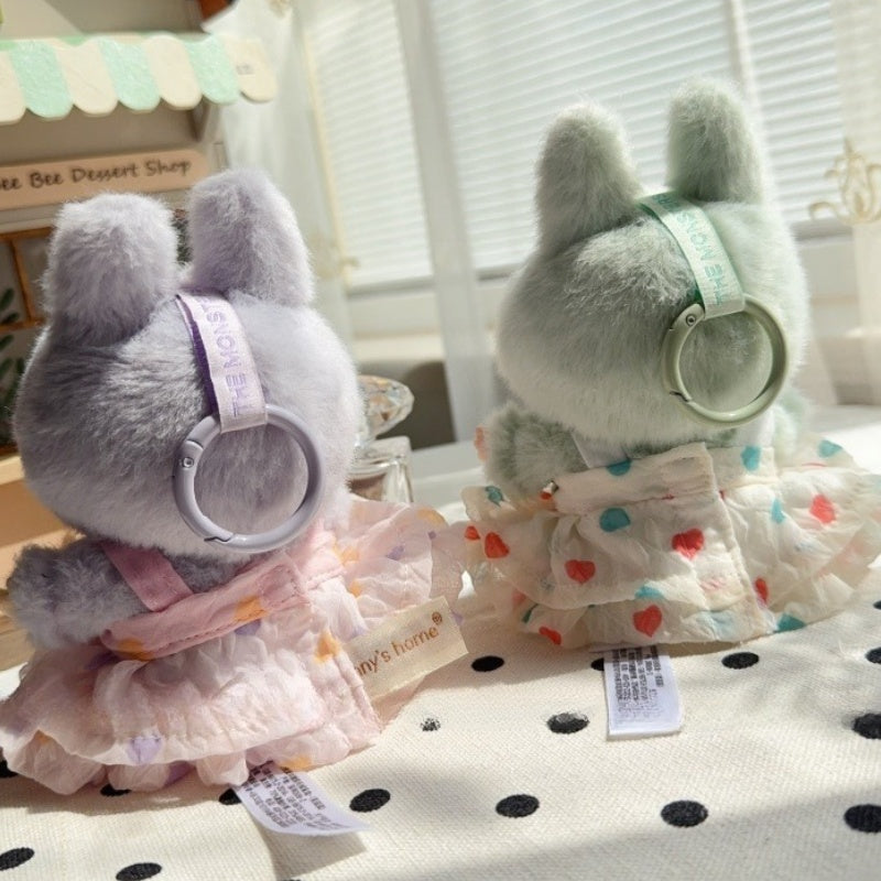 Labubu Summer Pastel Dress Set - Mint Green Tulle Skirt & Bonnet for Have a Seat Series