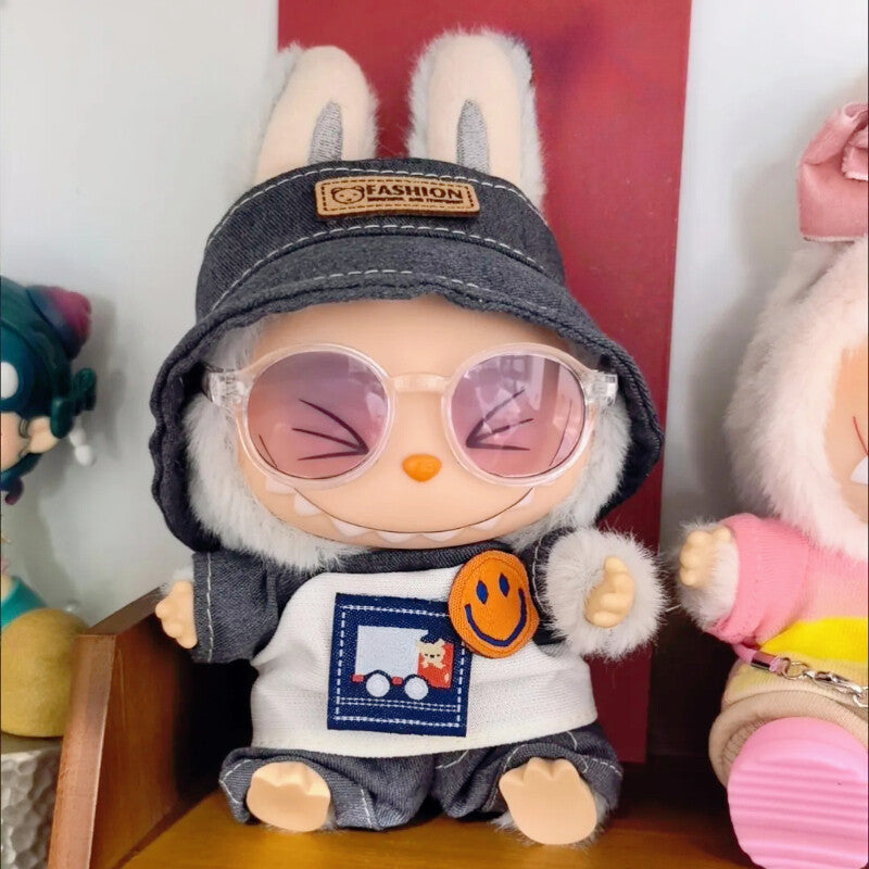 Glasses for Labubu Dolls, Mini Doll Glasses for 3.94-6.69 Inch (10-17 cm) Dolls