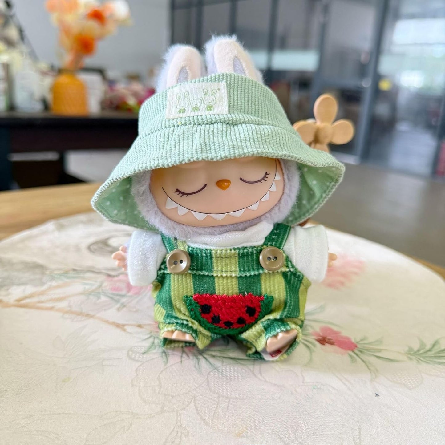 Clothes for Labubu Summer Watermelon Outfit Handmade Cute for Labubu Clothes Set