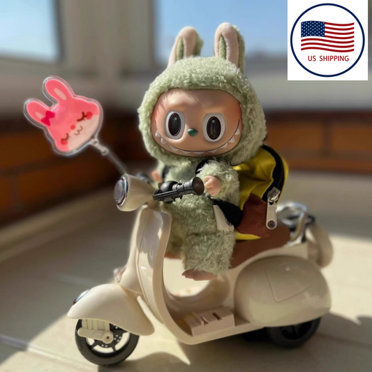 Labubu Motorcycle Fits LABUBU V1 2 3 The Monsters DOLL 15-17cm Plush Mini Accessories - NO DOLL