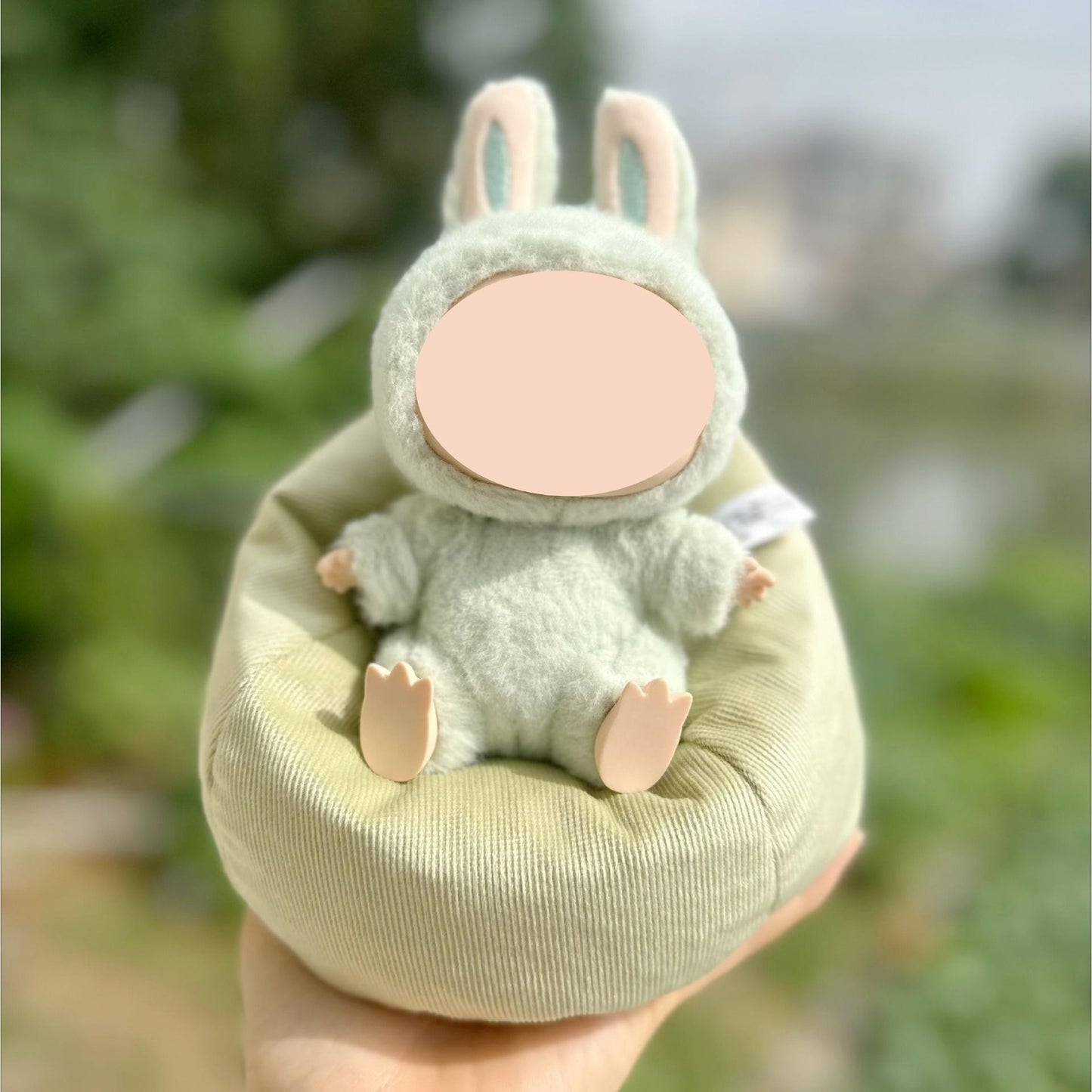 Doll Sleeping Bed Lazy Sofa for Labubu Plush Dolls Home Recliner Car Ornament