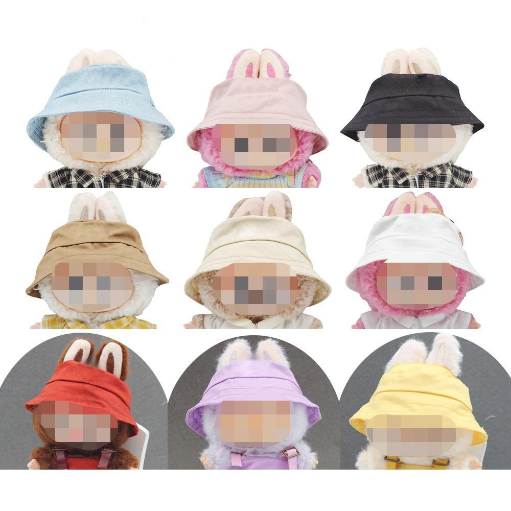 For LABUBU Clothes The Monsters Plush Doll Handmade Hat No Toys - Blue Hat