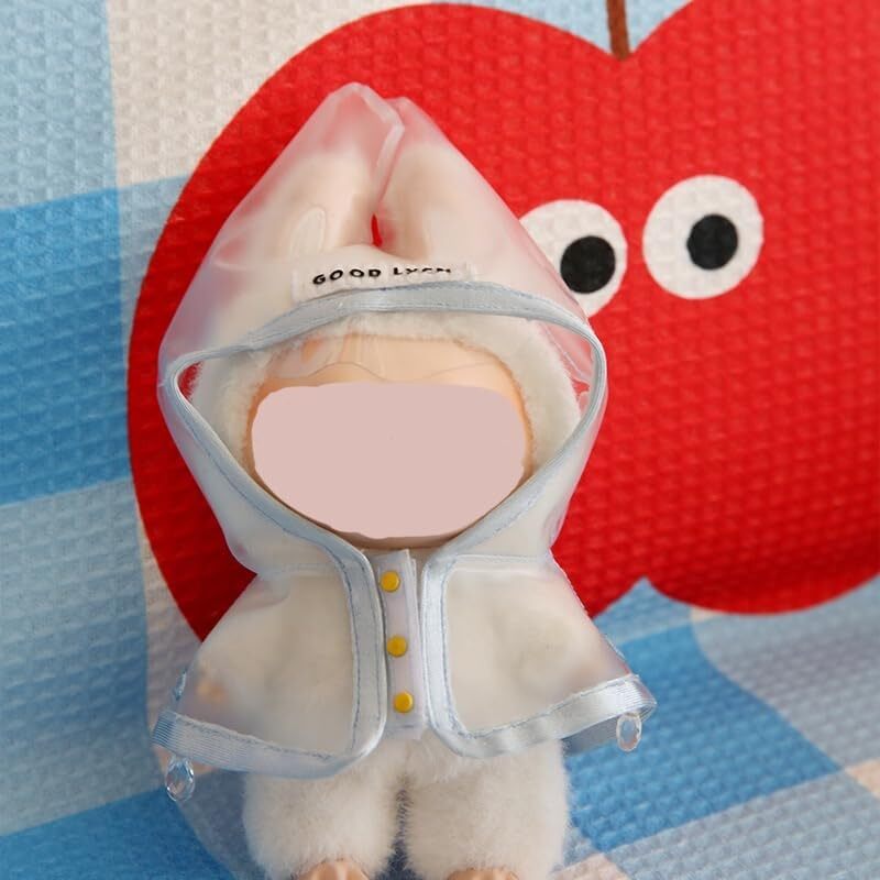 Clothes for La bu(NO Doll) Raincoat for Labu Clothes 15cm/17cm Doll Accessories