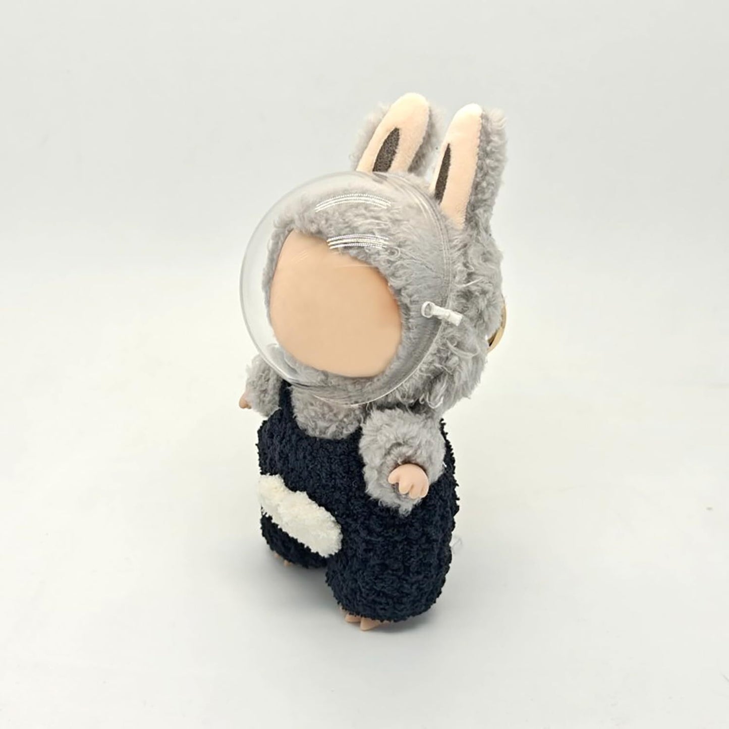 Clear Mask Bag Keychain for LABUBU Doll, Clear Doll Display Protective Cover