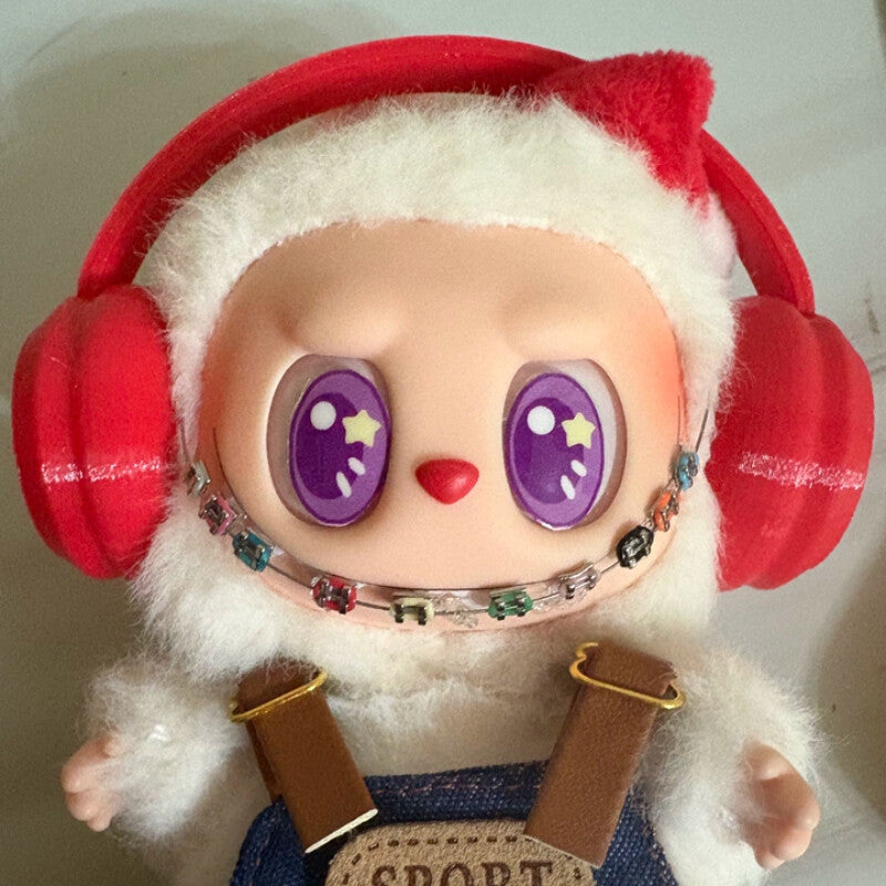 Orthodontic Accessory for Labubu Handmade Metal Braces for Blind Box Figures