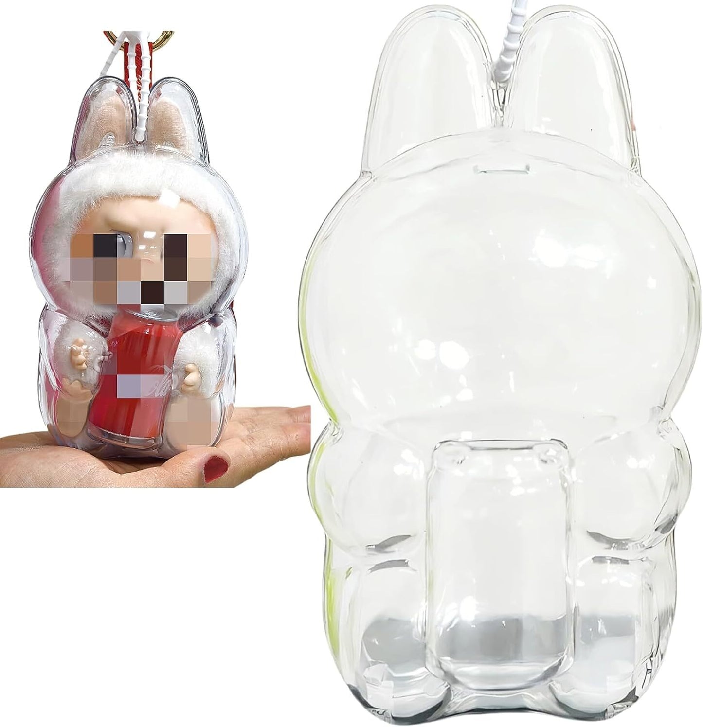 Protective Case for LABUBU The Monster Have a Seat Display Box Hard Case Sitting