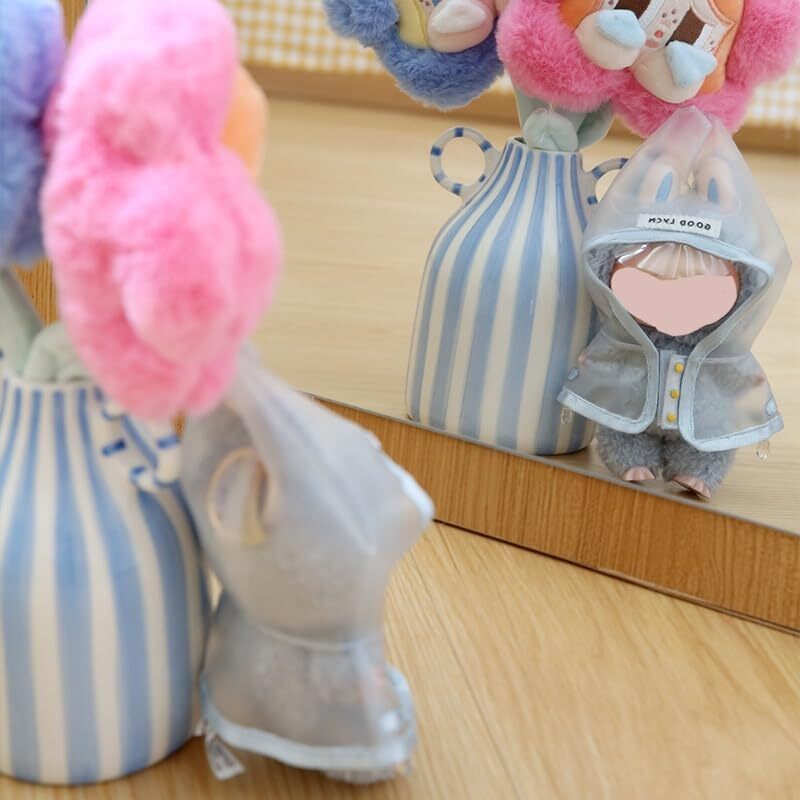 Clothes for La bu(NO Doll) Raincoat for Labu Clothes 15cm/17cm Doll Accessories